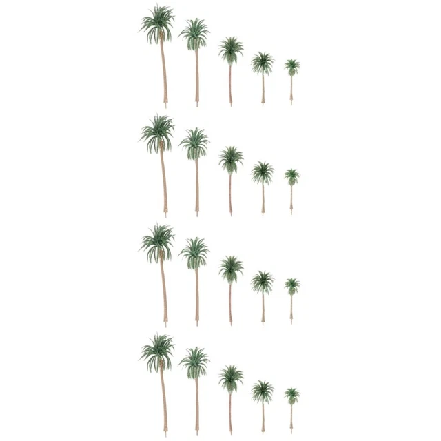 20 Pcs Scenery Diorama Tree Model Terrarium Miniatures Scenery Model Tree