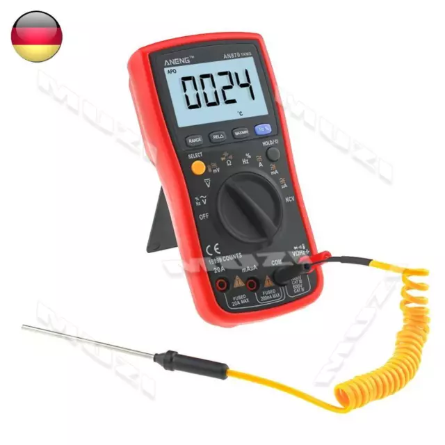 ANENG AN870 19999 zählt True-RMS Auto Range Digital Multimeter -DE