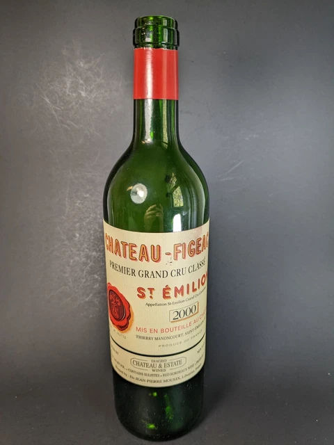 2000 Chateau Figeac St Emilion (empty) Bordeaux Bottle