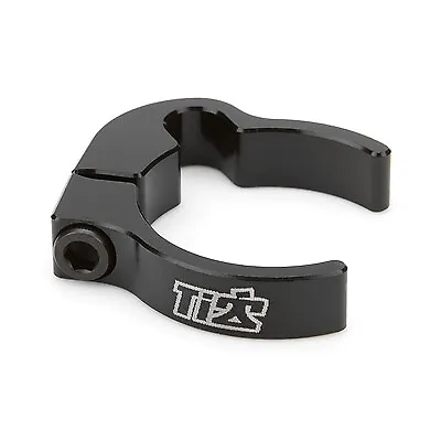 Ti22 Performance Tip4532 Brake Line Clamp 1.38In Aluminum Black Line Clamp, 2-Pi