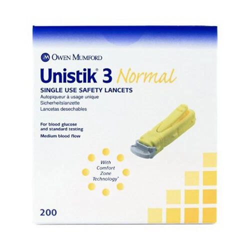 Unistik 3 Normale Sicurezza Bisturi Conte Di 200 Da Unistik