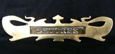 Entrée de boite à lettres (letter,brief) laiton art nouveau,jugendstil 1900