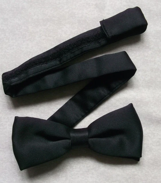 Bow Tie Vintage Dickie Bowtie Mens Adjustable Retro BLACK