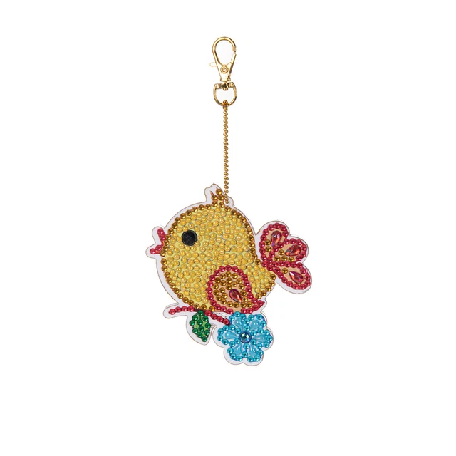 Cartoon Diamond Painting Keychain DIY Luminous Key Ring Pendant (DSK026) FS2#
