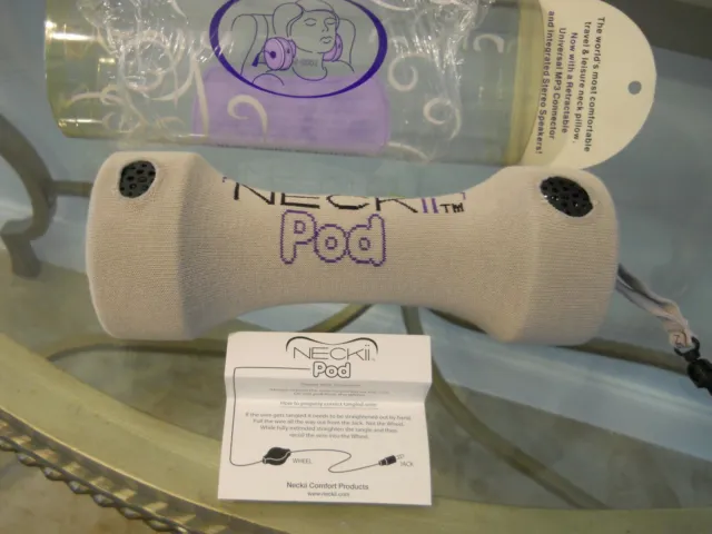 NIB NECKii™ Pod The Most Comfortable Travel And Leisure Neck Pillow with Speaker
