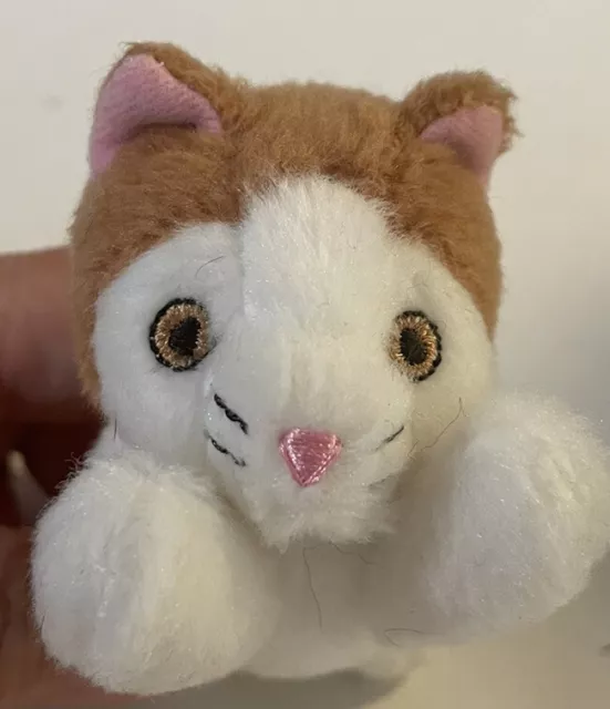 American Girl 4” Small Mini Plush Kitty Cat White & Brown Replacement RARE HTF