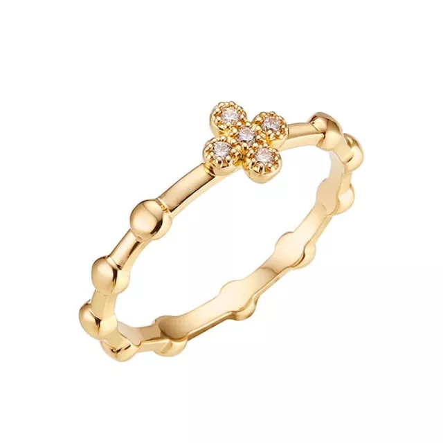 Rosary Ring PR40-28 10K Real Solid Gold Catholic Christian Ring (US 3 1/2 ~ 11)