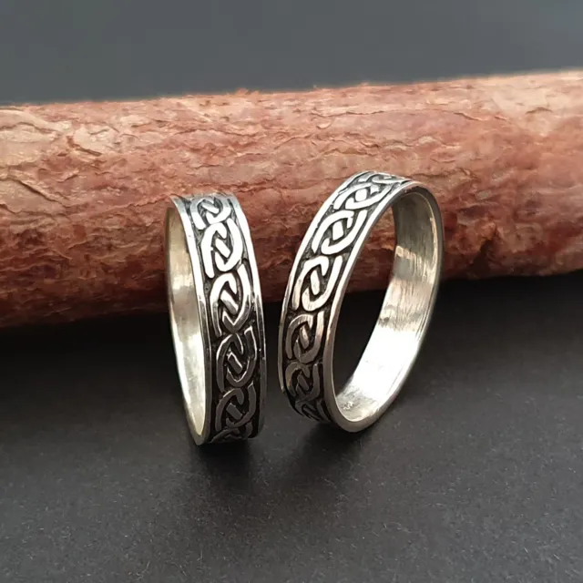 Keltischer Knoten Ring Silber 925 Freundschaftsring Damen Herren