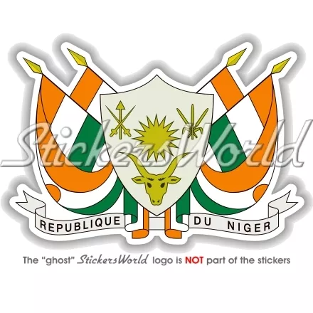 NIGER Republik Wappen Nigers AFRIKA Nigrische Vinyl Sticker Aufkleber 100mm