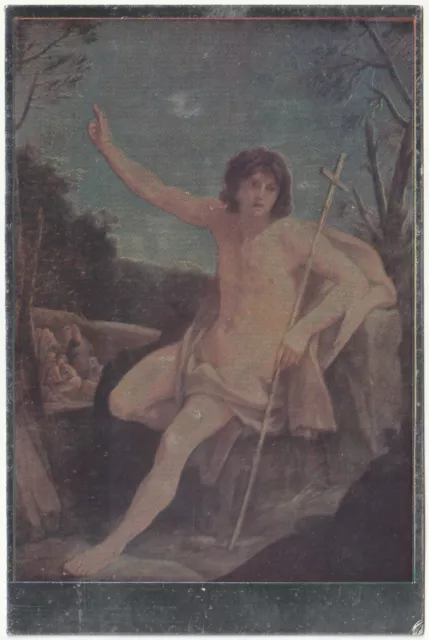 Pittore - G. Reni - S. Giovanni Battista Nel Deserto - Cartolina Argentata-98405