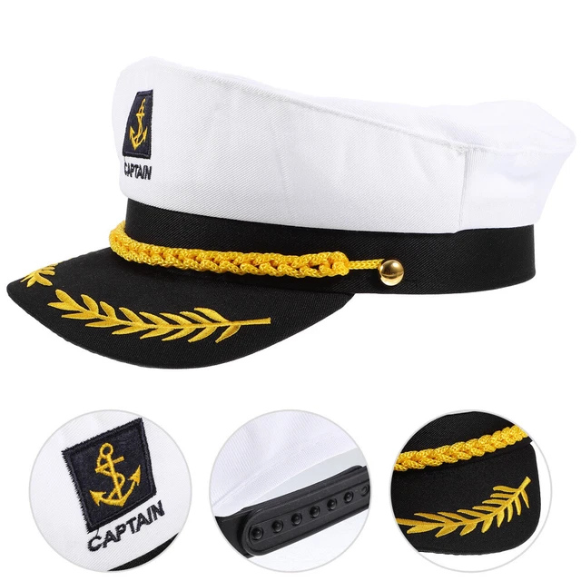 SMALL CHILDS CAPTAINS Hat Adjustable Sailor Adult Costume Accessory