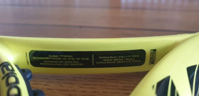 Raquette Babolat Aero G – Jaune – Une Utilisation – Erreur D’achat