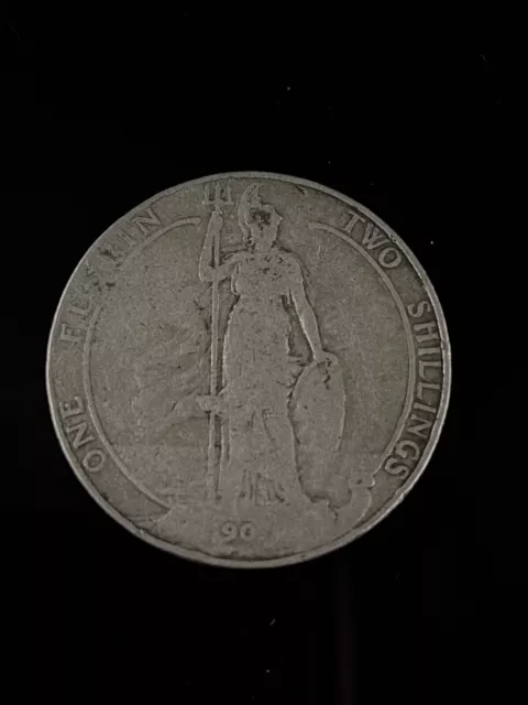 1907 Edward VII Two Shillings Florins Silver Coin