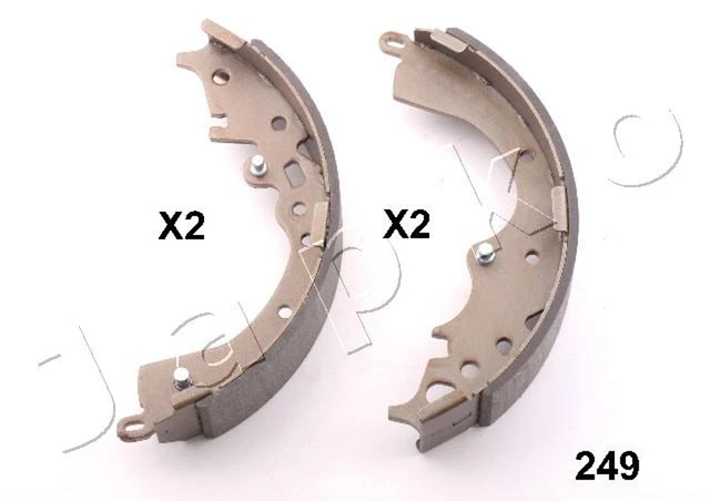 Kit ganasce freno Japko 55249 255 mm per Toyota Hiace 4 KLH12 KLH22