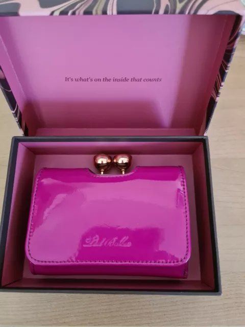 Bright pink ted baker purse deals
