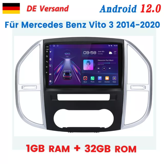 Für Mercedes Benz Vito W447 2014-2020 Autoradio GPS Navi Sat WIFI Android12 DAB+