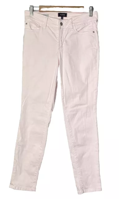 NYDJ WOMEN’S JEANS Alina Convertible Ankle Pant Light Pink Size 4 $21. ...
