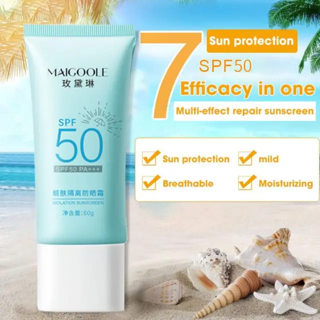 Sunblock crema sbiancante impermeabile lunga durata crema solare pelle viso corpo.