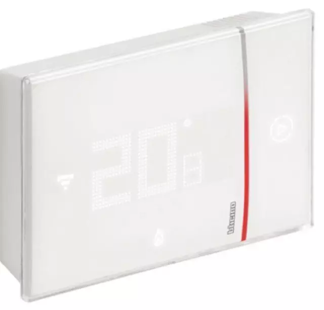 Thermostat Bticno Connecté Par Le Mur Smarther 2 Blanc Xw8002W