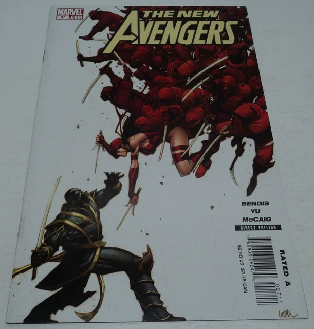 NEW AVENGERS #27 (Marvel Comics 2007) 1st appearance of HAWKEYE as RONIN (VF-)