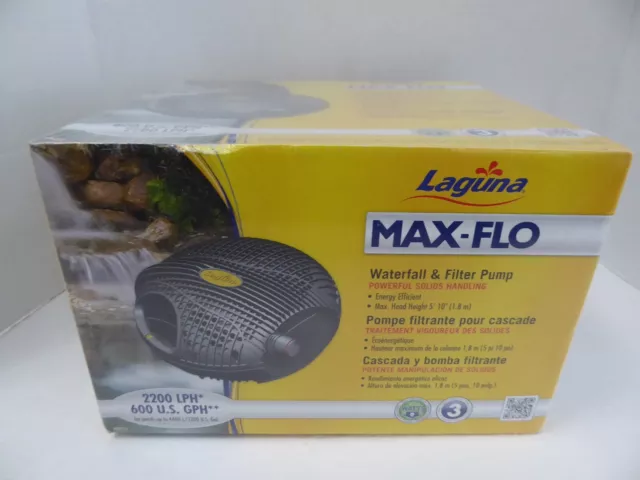 NEW Laguna Next Gen Max-Flo 600 Waterfall Filter Pond Pump PT8232