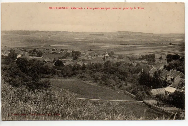 MONGENOST - Marne - CPA 51 - vue panoramique