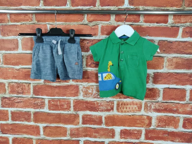 Baby Boys Bundle Age 3-6 Months Boden Mothercare Shorts Polo T-Shirt Summer 68Cm