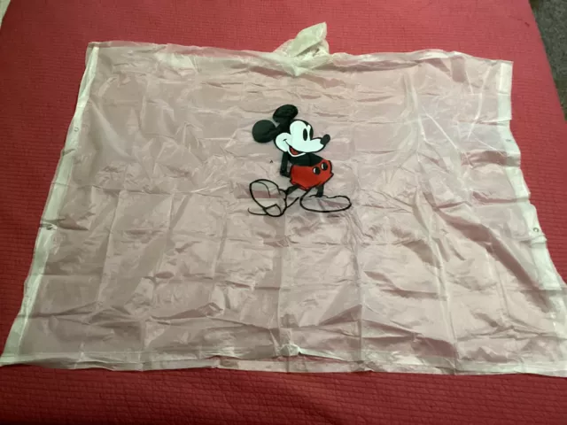 Disney Parks Rain Poncho Adult One-Size Mickey Mouse