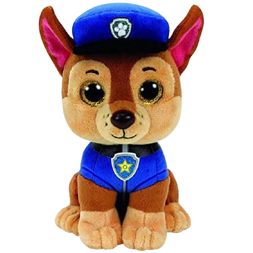 Pat Patrouille CHASE Ty Beanie Boos Peluche 15 Cm Doudou Chien Paw Patrol Poupee