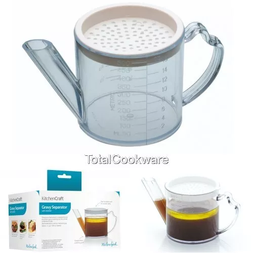 Kitchen Craft Best  Measuring Jug Gravy / Fat Separator & Filter Measure 500ml