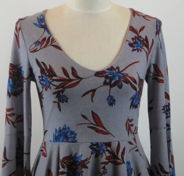 Urban Outfitters Kimchi Blue Bohemian Bell Sleeve Dress Medium Floral 2