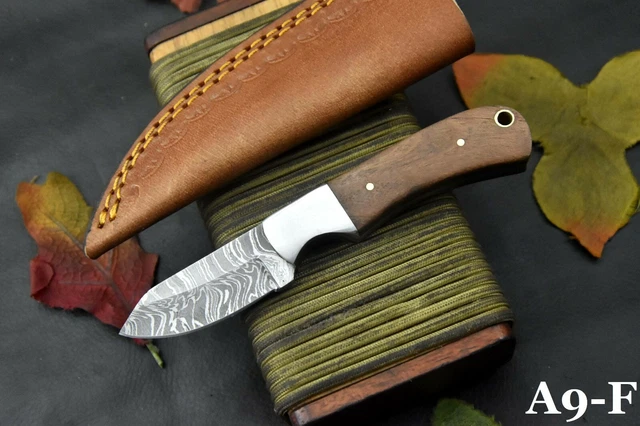 Custom 5.9"OAL Hand Forged Damascus Steel Skinning Hunting Knife Handmade (A9-F)