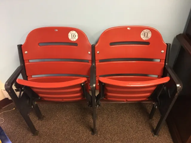 St. Louis Cardinals Busch Stadium Game Used Double Figural Seats MLB HOLO /50