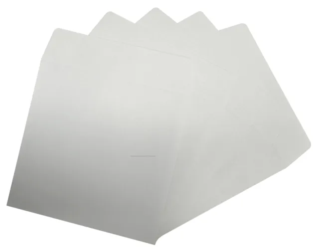 100g White Paper Sleeves CD/DVD No Window with Flap Lot