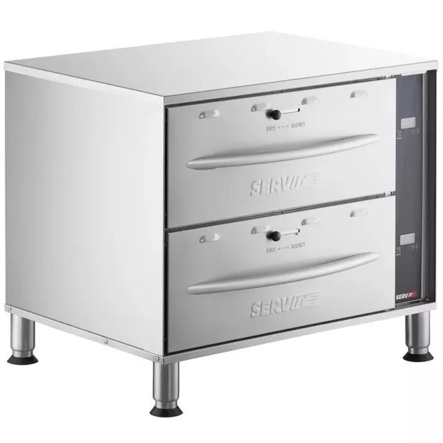 Double Freestanding Drawer Warmer with Digital Controls - 900W, 120V