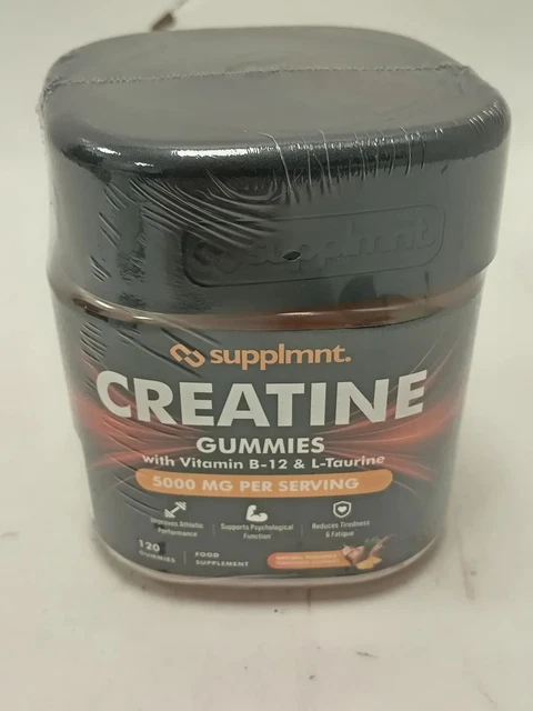 SUPPLMNT CREATINE GUMMIES 5000mg Vitamin B12 L-Taurine 120 Pineapple £ ...