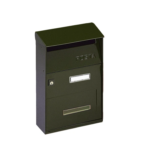 EFFE Cassetta Postale Residence In Alluminio Colore Verde - Dimensioni
