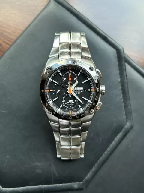 VINTAGE SEIKO SPORTURA Kinetic Chronograph SNA451 Alien 7T6 0ED0 Watch RARE 105.50 PicClick