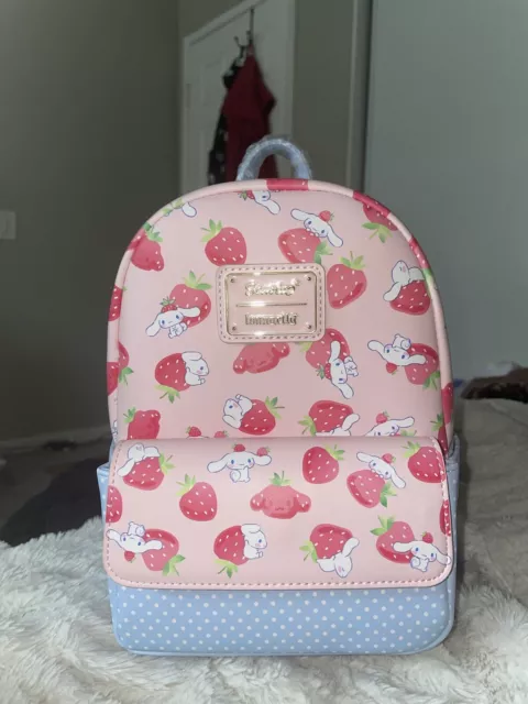 Loungefly Sanrio Cinnamoroll Strawberry Allover Print Mini Backpack