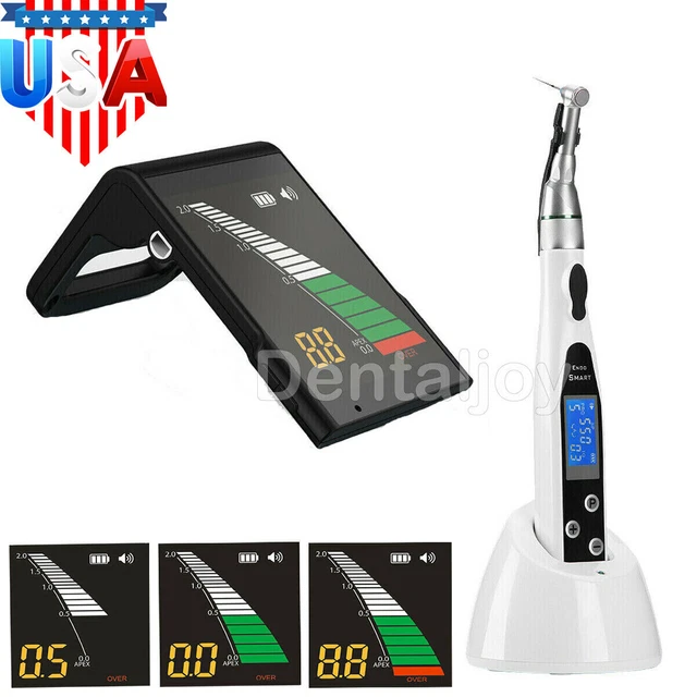Dental Cordless LED Endo Motor 16:1 Contra Angle/ Apex Locator Root Canal Finder