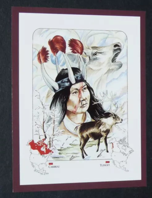 Victoria Gallery Card 1991 Indiens Usa Spirit Of Nation #2 Tlingit Caribou