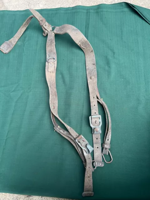 ww2 wehrmacht German Y Riemen Y Straps suspenders original !!