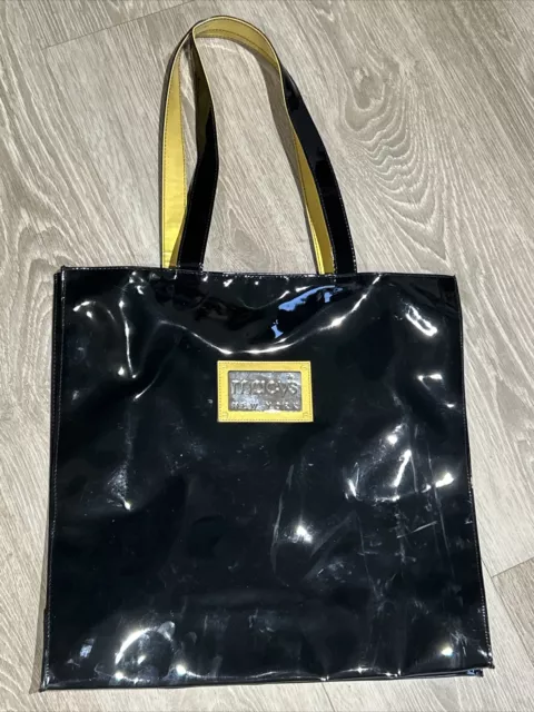 Macys New York Tote Bag Women's Black Gold VGC