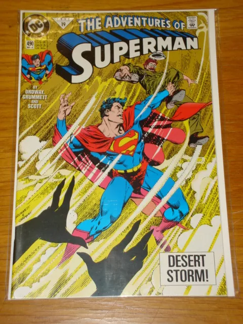 Superman #490 Vol 1 Dc Comics Near Mint Condition May 1992