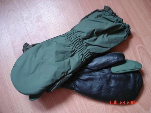 Moufles De Tir URSS 1963 - Cuir 3 Doigts - Taille M - Neuf Stock