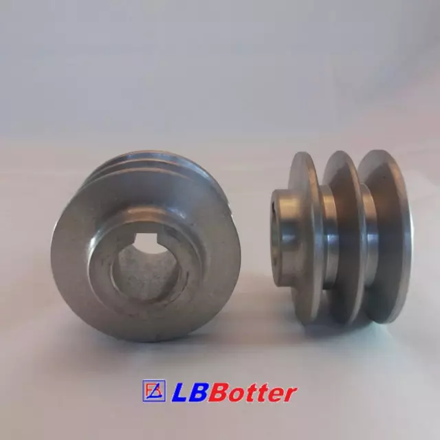 Puleggia Compressore Aria In Alluminio | Ø300mm | Per Cinghie Trapezoidali Tipo A | Singolo Stadio - Foto 2