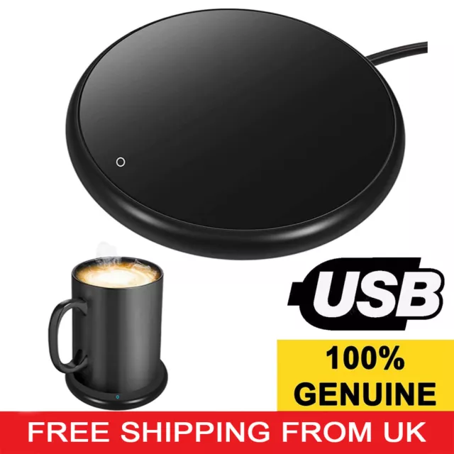 Electric Cup Heating Coaster Warmer Coffee Tea Milk Mug Beverage Heater Mat USB