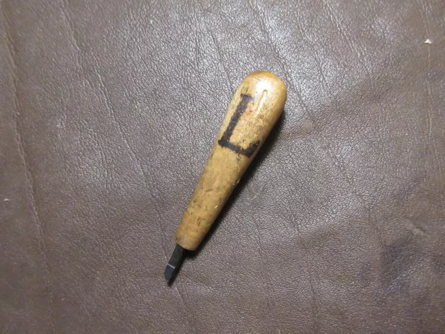 BUCHBINDER Miniatur-Vergolde-Stempel "L" Buchbinden BUCHBINDEREI Bookbinding