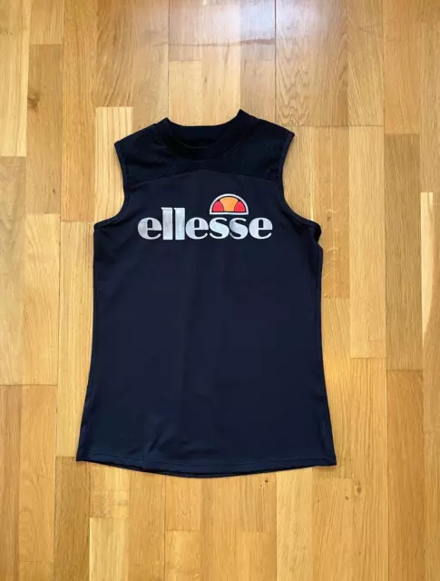 wie neu: Shirt ELESSE Sport Tank Top Laufshirt Running Fitness, Schwarz, Gr. 36