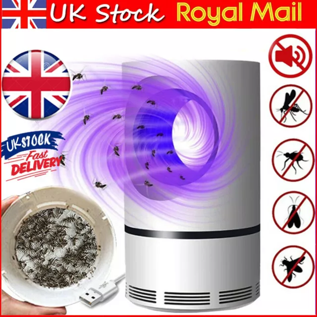Electric USB Insect Mosquito Killer Bug Zapper Fly Pest Catcher Trap LED Lamp UK